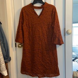 Altard State Wedding Guest Dress 3-4 Sleeves Lace Size Small